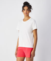 Champion T-shirt SS Light Cotton Jersey Femme coton Blanc — immagine 1