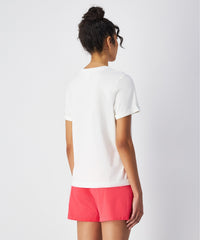 Champion T-shirt SS Light Cotton Jersey Femme coton Blanc — immagine 2