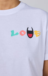 Champion Crewneck T Shirt Bianca Donna — immagine 2