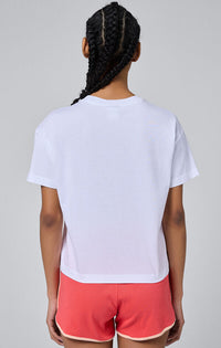 Champion Crewneck T Shirt Bianca Donna — immagine 3