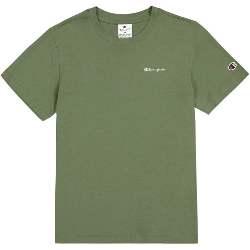 Champion SS Tee T-Shirt Verde Donna
