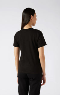 T-shirt Femme Champion SS Tee Noire — immagine 3