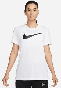 T-Shirt Nike Team Club 20 Blanc Noir Femme — immagine 2