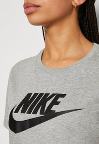 T-shirt Nike Sportswear Essential Grise Noire Femme — immagine 3