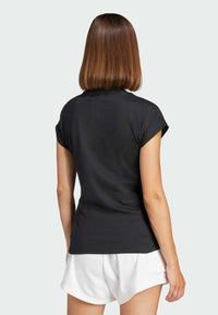 T-shirt Adidas Essentials Linear Noire Femme — immagine 2