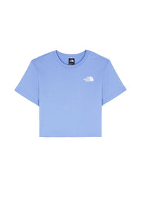 T-shirt Crop The North Face Femme Bleu Azur — immagine 1