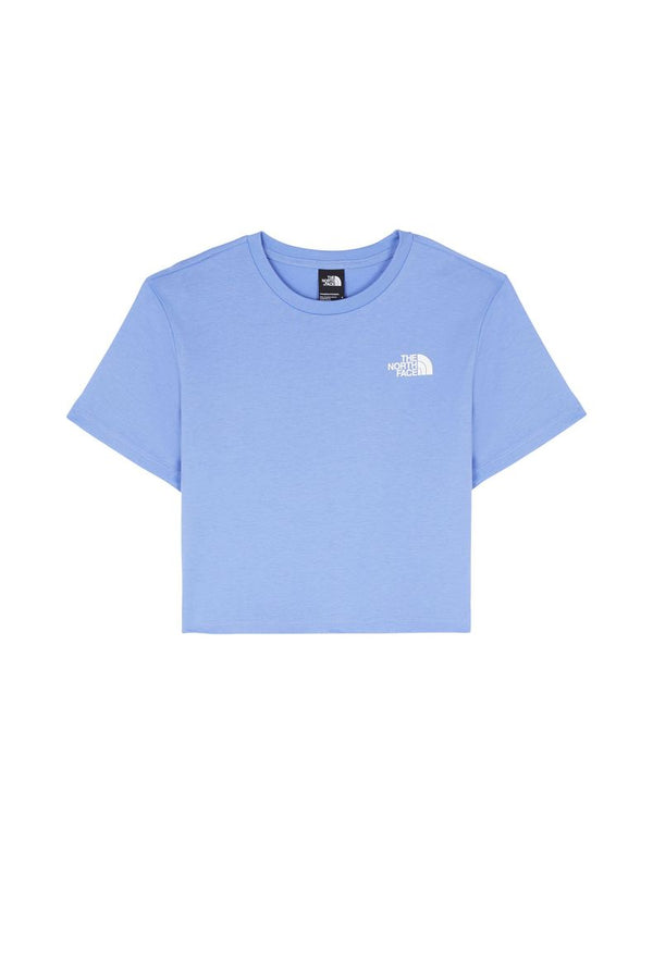 The North Face Crop Tee T-Shirt Azzurra Donna