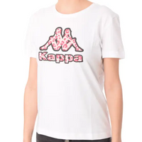 T-shirt Kappa Femme Rose et Noir — immagine 1