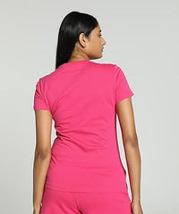 T-shirt Femme Puma Ess Logo Rose — immagine 2