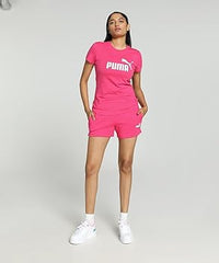 T-shirt Femme Puma Ess Logo Rose — immagine 3
