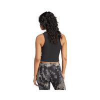 Adidas Essentials Rib Tank Débardeur Noir Blanc Femme — immagine 3