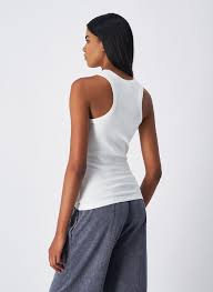 Champion Tanc W Canotta Bianca Donna — immagine 3
