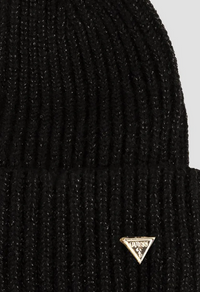 Guess Bonnet côtelé noir — immagine 2