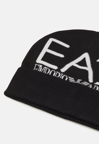 EA7 Emporio Armani Bonnet Noir Unisexe — immagine 3