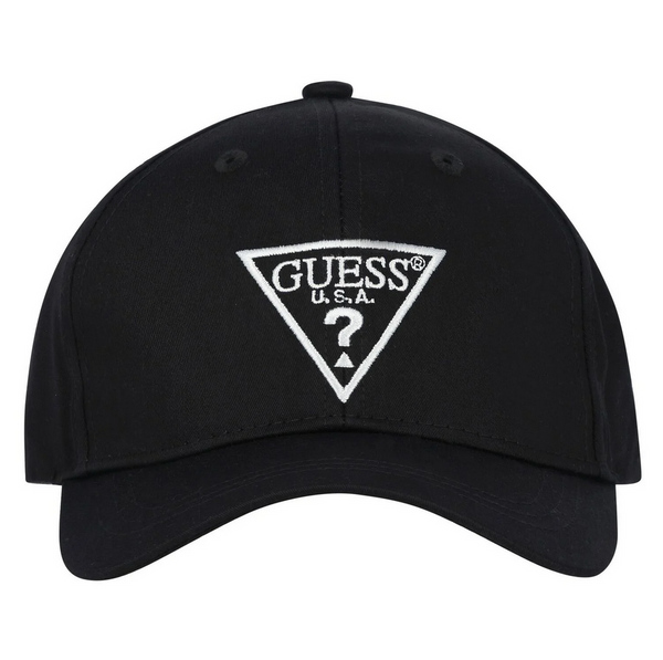 Guess Logo Cappellino Con Visiera Nero Bambini