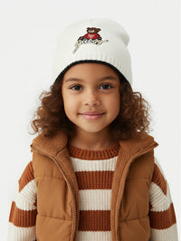 Guess Casquette blanche brodée pour enfants — immagine 2