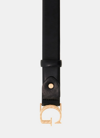 Guess Ceinture en similicuir noir avec boucle dorée pour femme — immagine 3