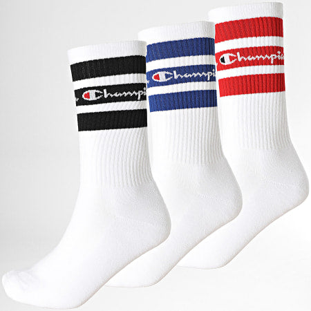 Champion Chaussettes Crew lot de 3 Chaussettes Blanches Unisexe