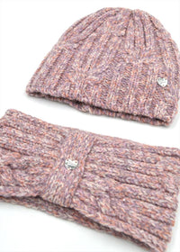 Guess Kids Set 2 Pezzi Cappello e Fascia Rosa Bambina — immagine 2