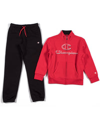 Ensemble de survêtement complet Champion Rouge Noir Enfant — immagine 1