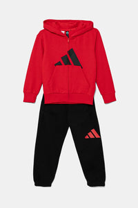 Adidas Essentials Ensemble survêtement bébé rouge noir — immagine 1