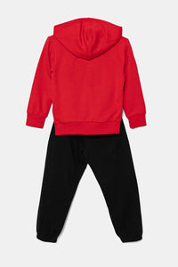 Adidas Essentials Ensemble survêtement bébé rouge noir — immagine 2