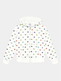 Champion Hooded Full Zip Suit Completo Tuta Bianca Blu Bambine Ragazze — immagine 2