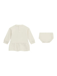Guess Set Ls Active Completo 2 pezzi Vestito Mutandine Bianco Bambina — immagine 2