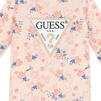 Guess Infant Tuta Rosa Con Stampe a Fiori Bambina — immagine 2