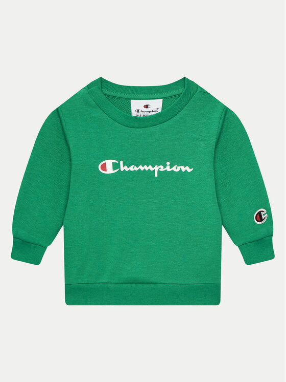 Champion Crew Suit Col Completo Tuta Blu Verde Bambino