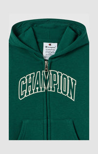 Champion Fleece Completo Tuta Verde Nera Bambino — immagine 3