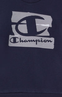 Champion Crewneck Fleece Graphic Completo Tuta Blu Bambino — immagine 3