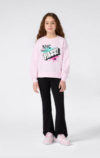 Champion Graphic Completo Tuta Rosa Nero Bambina — immagine 2