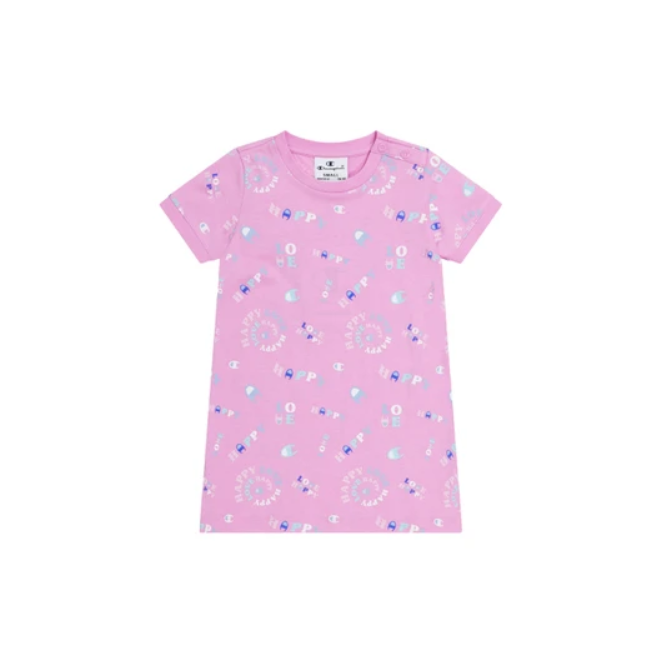 Champion Ptp Vestito Rosa Bambina