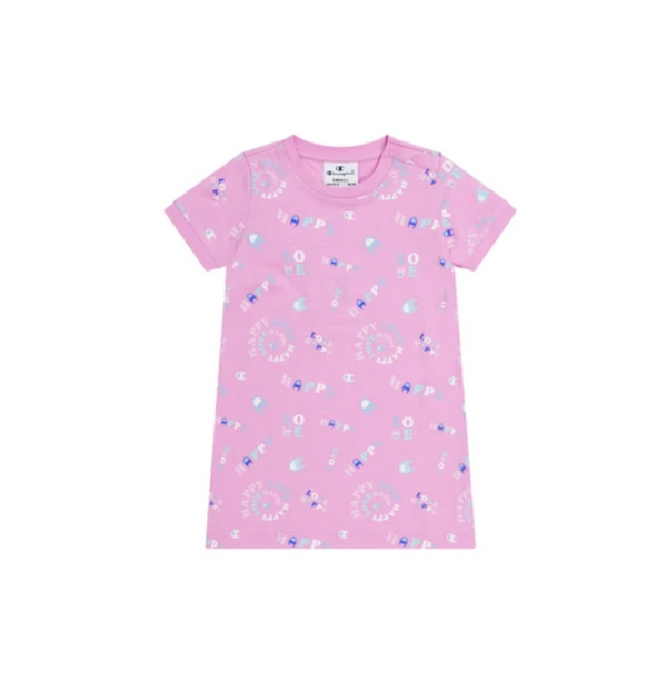 Champion Ptp Vestito Rosa Bambina