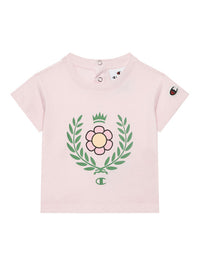 Champion Completo 2 Pezzi Rosa Con Stampe Bambina — immagine 2