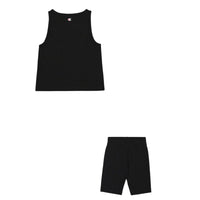 Champion Completo 2 Pezzi Nero Con Stampe Bambina — immagine 2