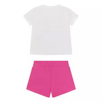 Guess Bébé Ensemble 2 Pièces Blanc Fushia Fille — immagine 2