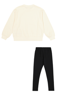 Champion Legacy Completo Tuta Rosa Nero Bambina — immagine 2