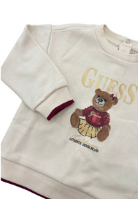 Guess Kids Ensemble 2 Pièces Beige Bordeaux Fille — immagine 3