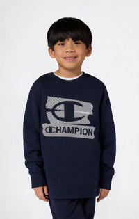 Champion Felpa girocollo Blu Bambini Ragazzi — immagine 2