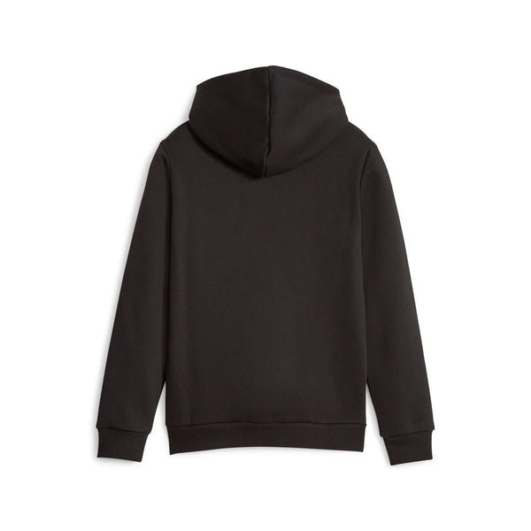 Puma Ess Logo Lab Hoodie Fl Felpa Con Cappuccio Nera Bambino