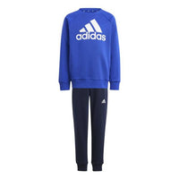 Adidas Essentials Logo Fleece Jogger Ensemble Survêtement Bleu Noir Enfants — immagine 1