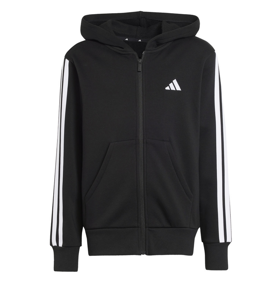 Adidas Sweat à capuche entièrement zippé Essentials Noir Enfant