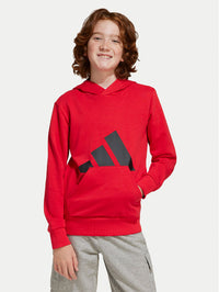 Adidas Essentials Felpa Rossa Con Cappuccio Regular Fit Bambini — immagine 2