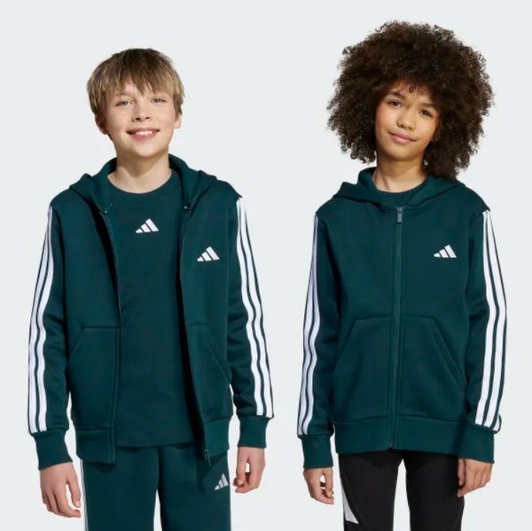 Adidas Essentials Felpa con cappuccio Verde bambini