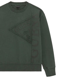 Guess Felpa in cotone Verde bambini Ragazzi — immagine 2