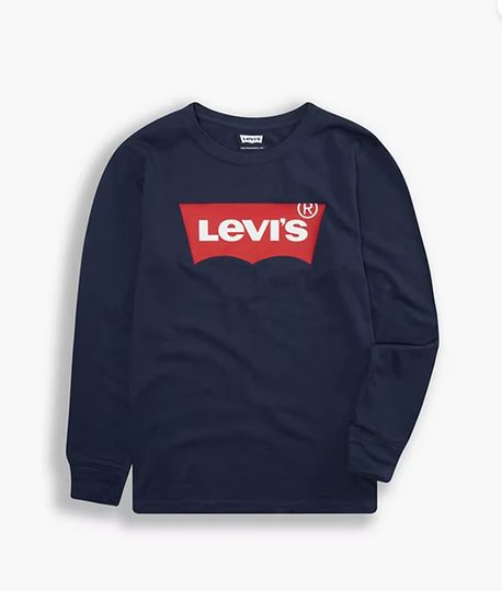T-shirt manches longues Levi's Batwing Enfant bleu