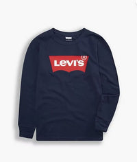 T-shirt manches longues Levi's Batwing Enfant bleu — immagine 1