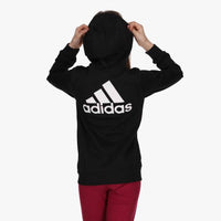 Adidas Performance Sweatshirt à Capuche Zippée Noire Enfants — immagine 2